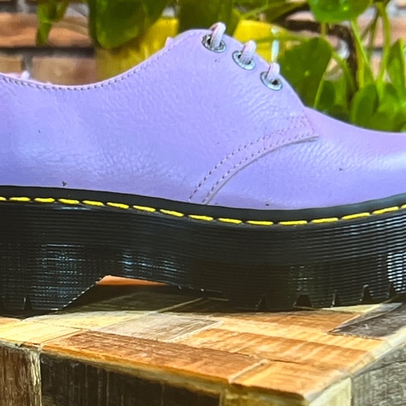 👞 Dr Martens Quad Platform Lilac Leather Shoes – 8W 7M UK 6 - Picture 2 of 4